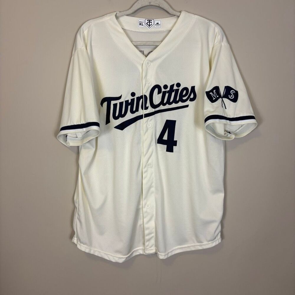 Minnesota Twins Twin Cities Cream Correa Baseball #4 Jersey Men's‎ XL